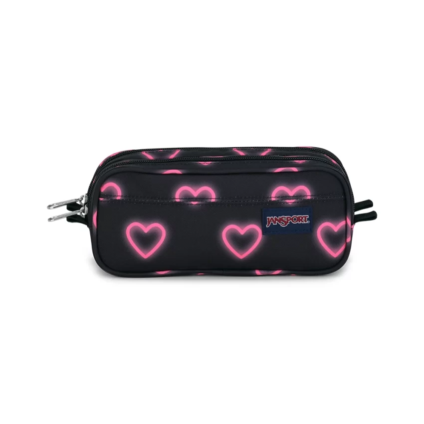 Large Accessory Pouch – happy-hearts-black – 1