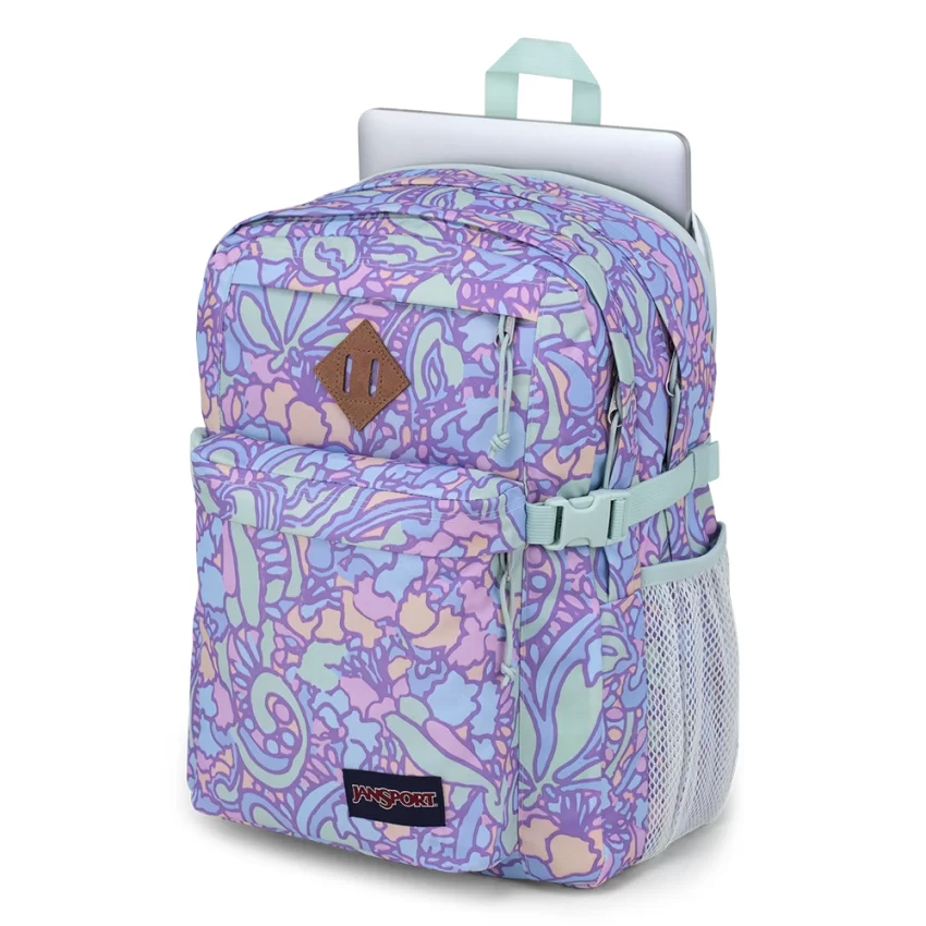 JANSPORT - Main Campus – EA5BDS8O2 – fluid-floral-pastel-lilac – 3